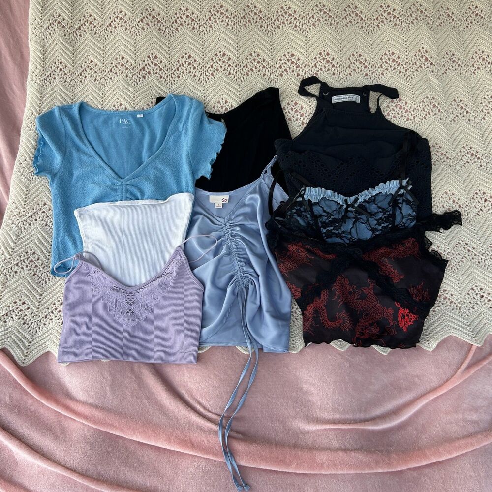 Crop Top Bundle Small Alt 8 Piece Abercrombie American Eagle Pacsun Going Out